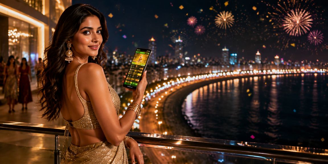 Mumbai Marine Drive with live cricket betting active on mobile